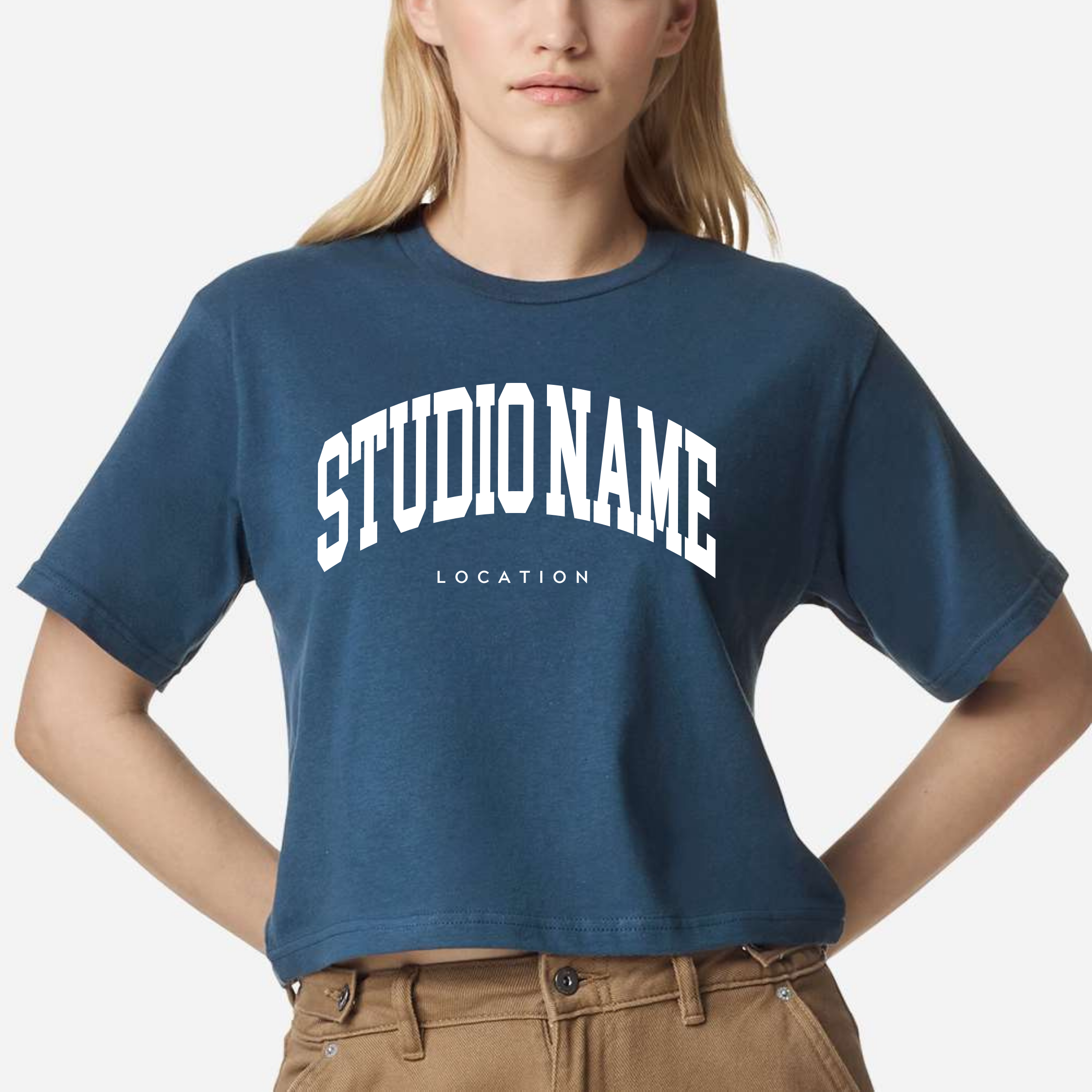 Custom Logo Design Women's Fine Cotton Jersey Boxy - Adult & Kids T-Shirts, Sweatshirts & Hoodies apparel design preview 1