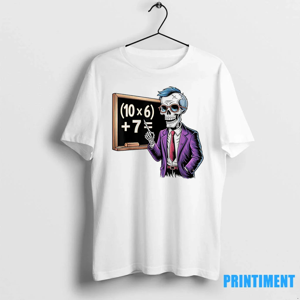 67 Math Teacher Meme Brainrot Six Seven Halloween - Adult & Kids T-Shirts, Sweatshirts & Hoodies apparel design preview 1