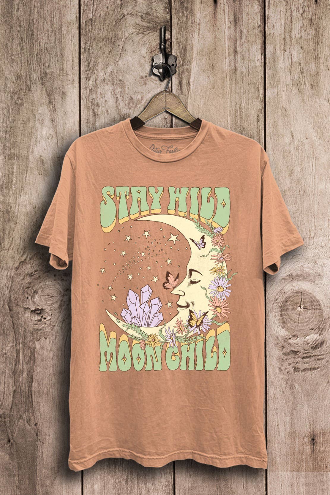 Stay Wild Moon Child Graphic Top - Adult & Kids T-Shirts, Sweatshirts & Hoodies apparel design preview 1