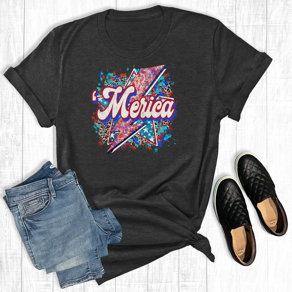 Merica Rock Star - Adult & Kids T-Shirts, Sweatshirts & Hoodies apparel design preview 1