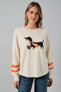 Roll Up Neck "Game Day Dog" Graphic Sweater - Adult & Kids T-Shirts, Sweatshirts & Hoodies apparel design preview 1