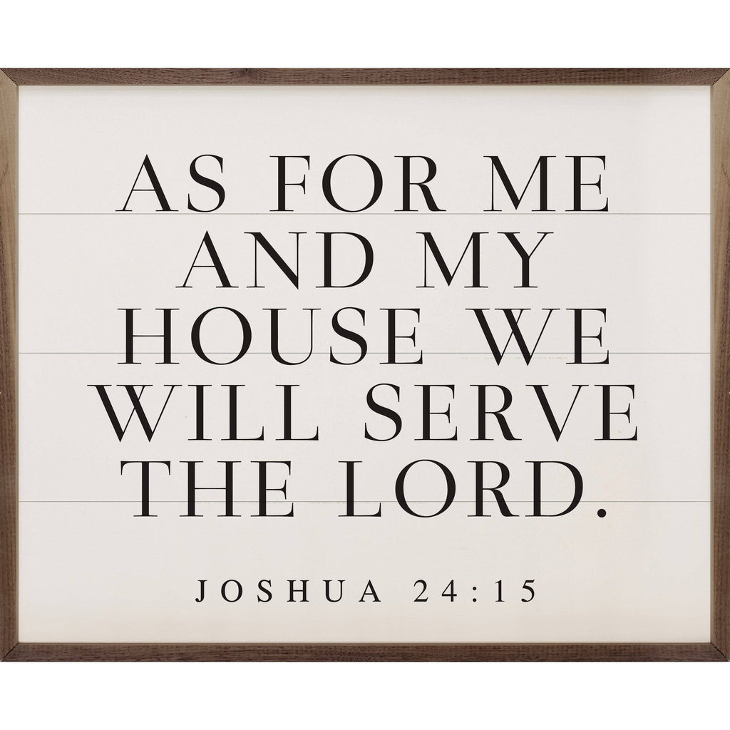 As For Me and My House Joshua 24 15 Horizontal White - Adult & Kids T-Shirts, Sweatshirts & Hoodies apparel design preview 1