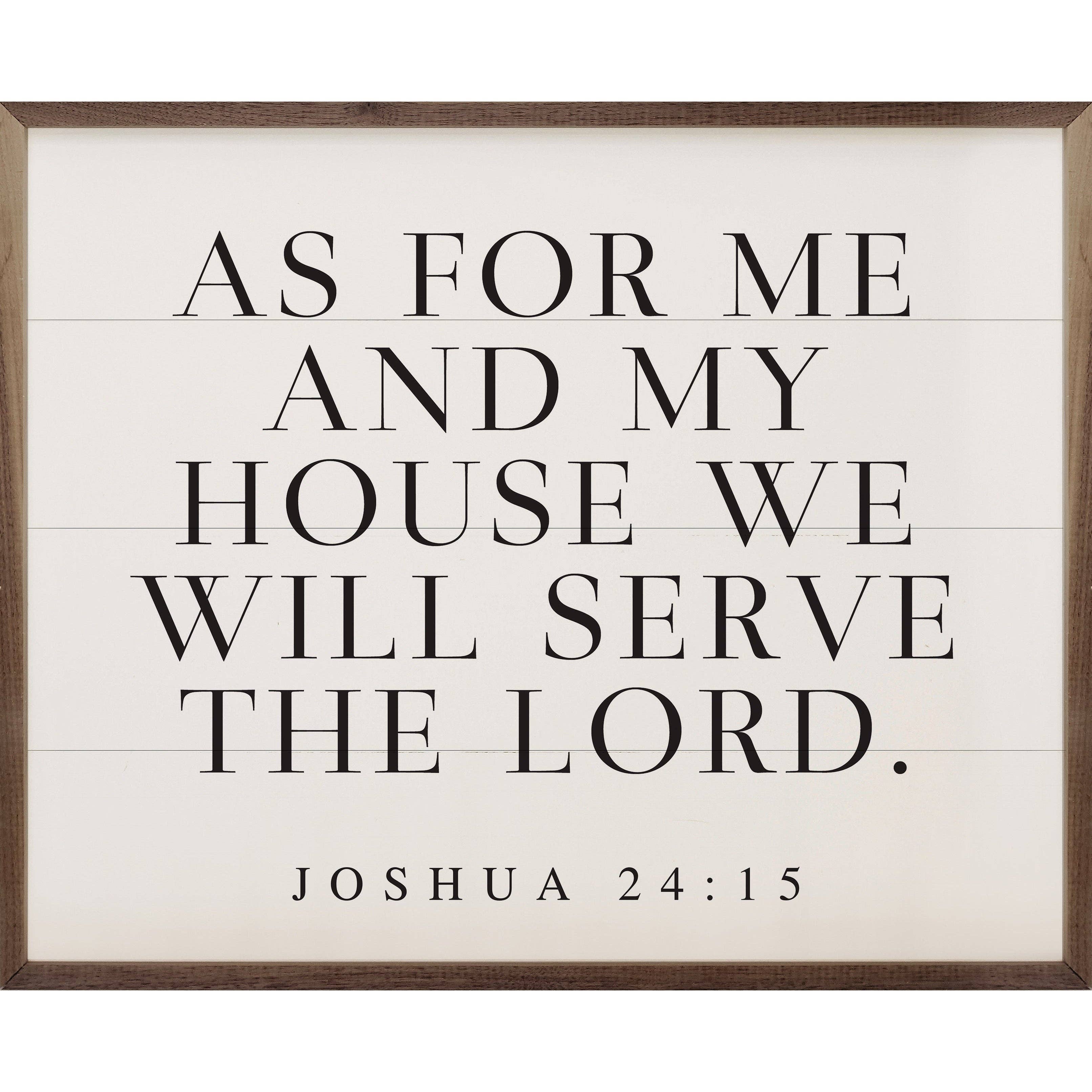As For Me and My House Joshua 24 15 Horizontal White - Adult & Kids T-Shirts, Sweatshirts & Hoodies apparel design preview 1