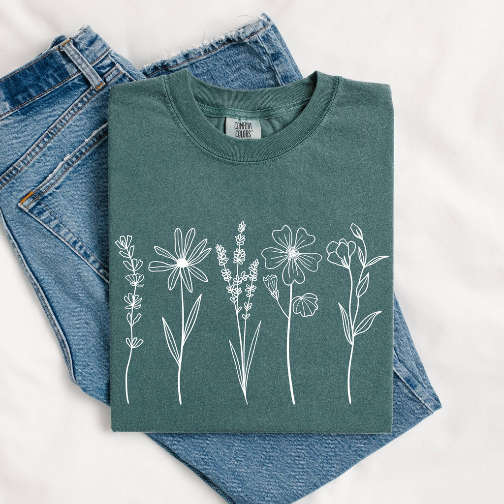 Wildflowers - Adult & Kids T-Shirts, Sweatshirts & Hoodies apparel design preview 1