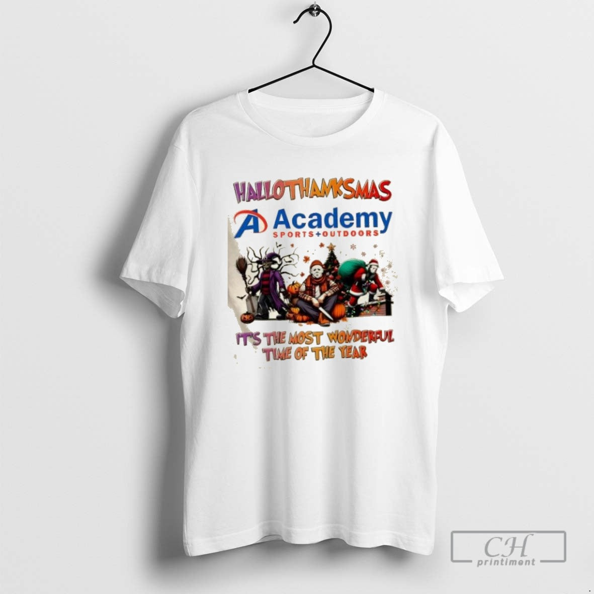 6hguys6q Academy Sports Outdoors X Horror Movies - Adult & Kids T-Shirts, Sweatshirts & Hoodies apparel design preview 1