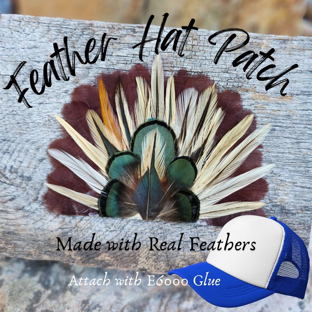 Western Feather Crown Fan Patch Diy Trucker Hat Bar - Adult & Kids T-Shirts, Sweatshirts & Hoodies apparel design preview 1