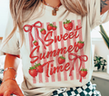 Sweet Summer Time Strawberry Cream - Adult & Kids T-Shirts, Sweatshirts & Hoodies apparel design preview 1