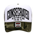 Consecrated Foam Trucker White/Camo - Adult & Kids T-Shirts, Sweatshirts & Hoodies apparel design preview 1