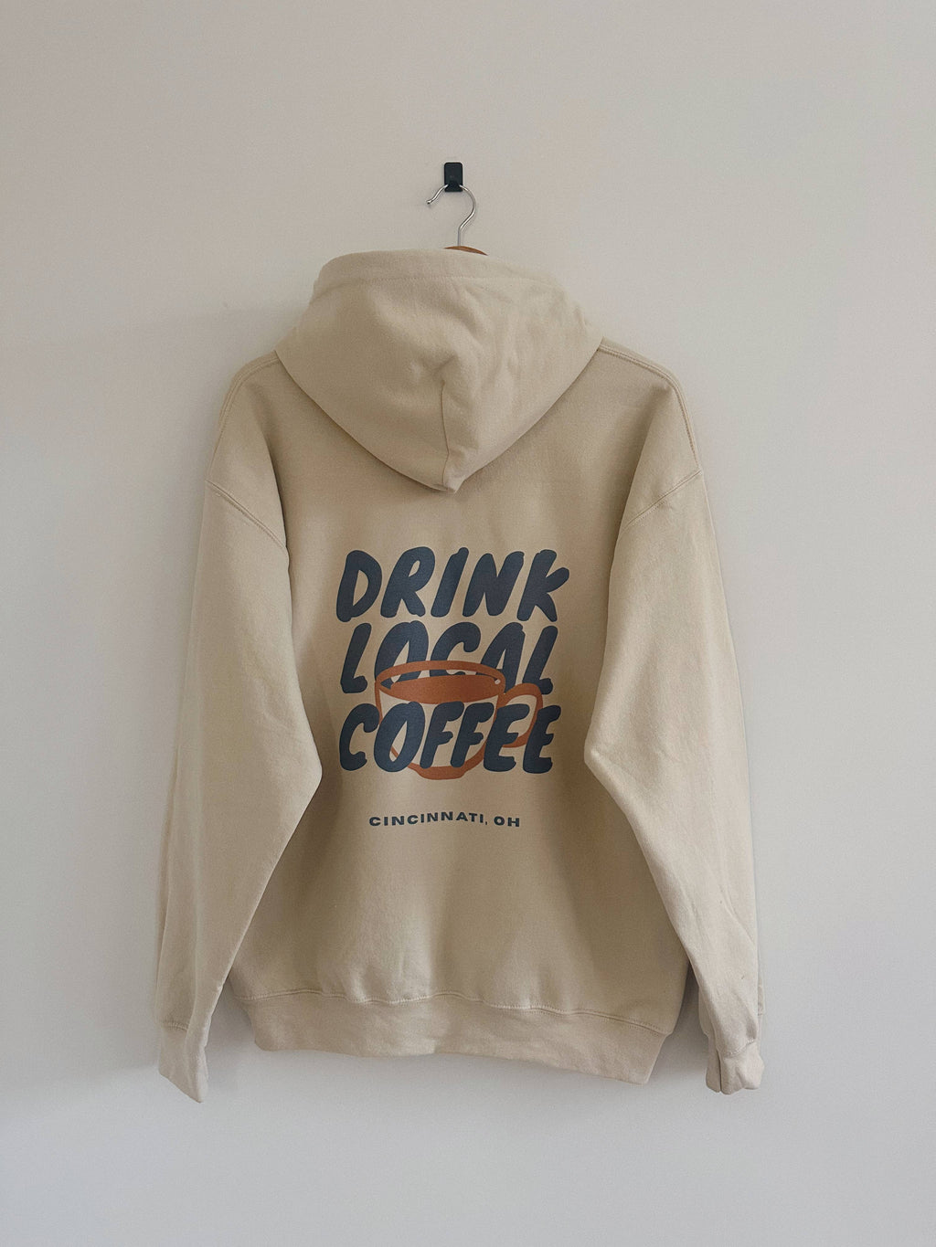 Drink Local Coffee Sand (Heavyweight) - Adult & Kids T-Shirts, Sweatshirts & Hoodies apparel design preview 1