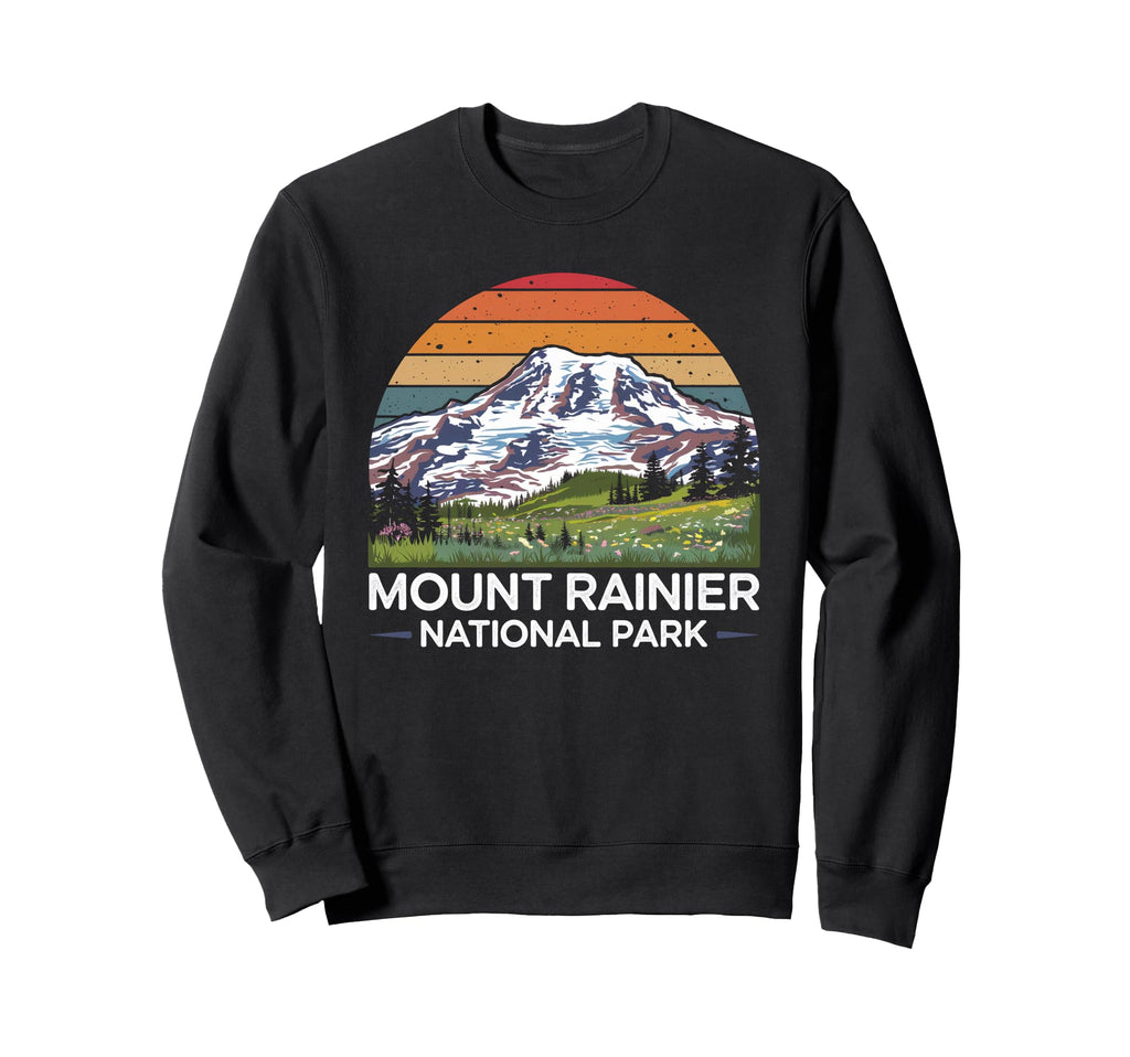 Mount Rainier National Park Hiking Sweatshirt - Trendy Graphic for Adults - T-Shirt, Sweatshirt, Hoodie
