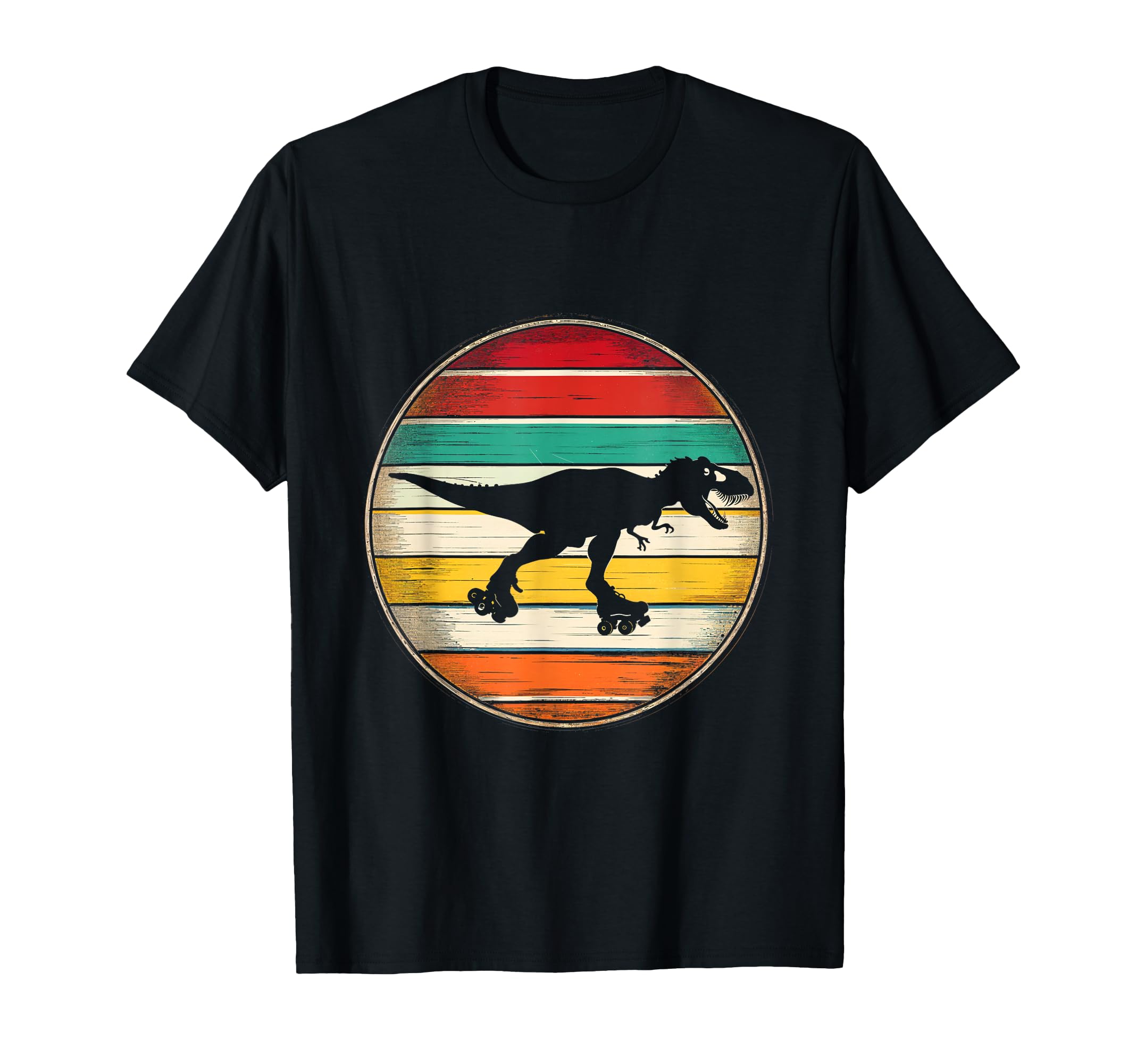 T Rex Roller Skating Dinosaur T-Shirt - Novelty Apparel Men Women - T-Shirt, Sweatshirt, Hoodie