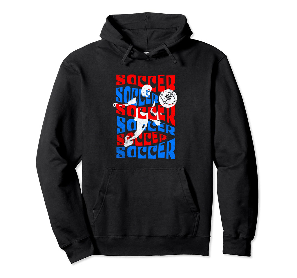 Soccer Player Midcentury Modern Hoodie - Streetwear Style for Adults - T-Shirt, Sweatshirt, Hoodie