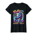 Roller Skate 7Th Birthday Skating T-Shirt - Trendy Graphic for Adults - T-Shirt, Sweatshirt, Hoodie