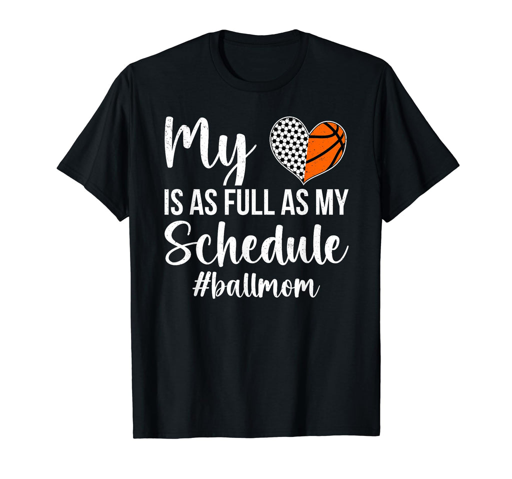 Ball Mom Proud Basketball Soccer Mom T-Shirt - Graphic Print for Adults - T-Shirt, Sweatshirt, Hoodie