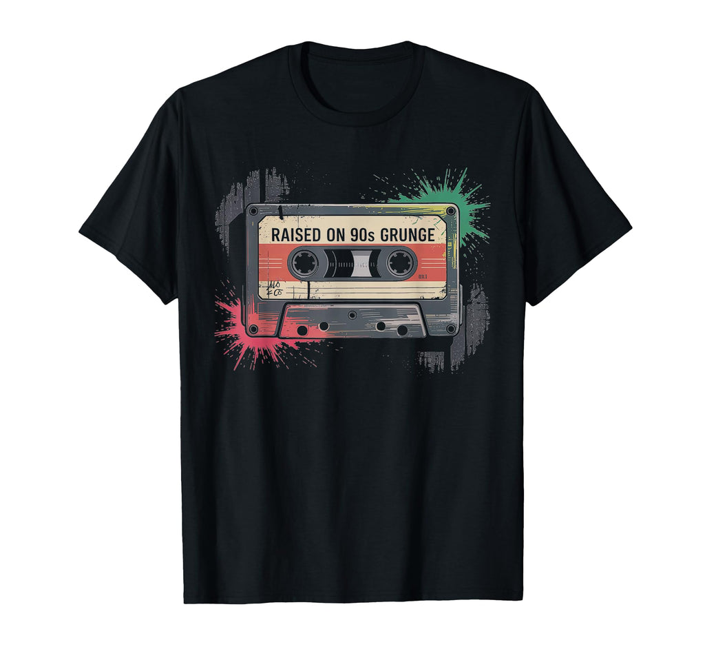 Raised 90S Grunge Music T-Shirt - Custom Art Print Unisex - T-Shirt, Sweatshirt, Hoodie