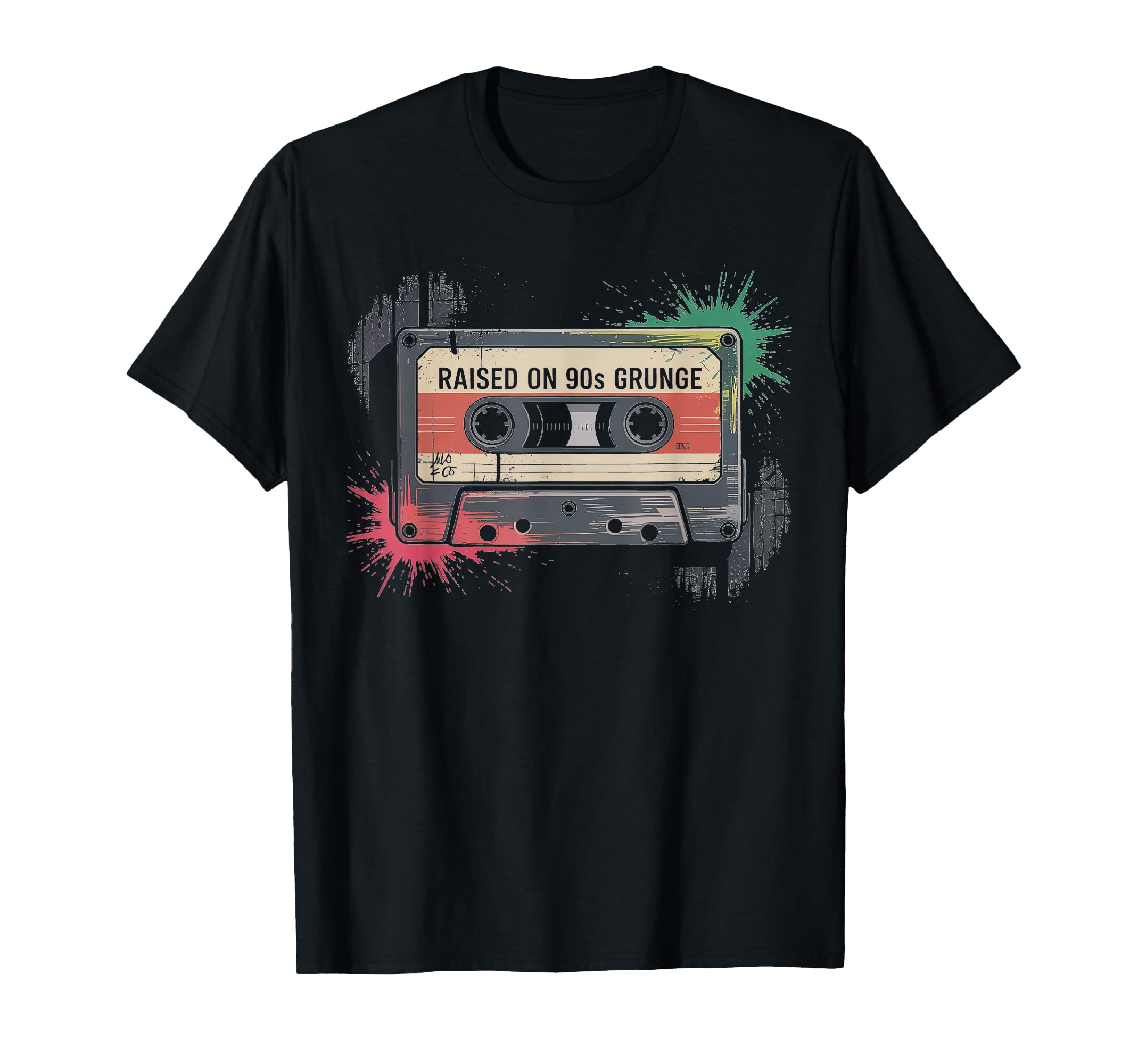Raised 90S Grunge Music T-Shirt - Custom Art Print Unisex - T-Shirt, Sweatshirt, Hoodie