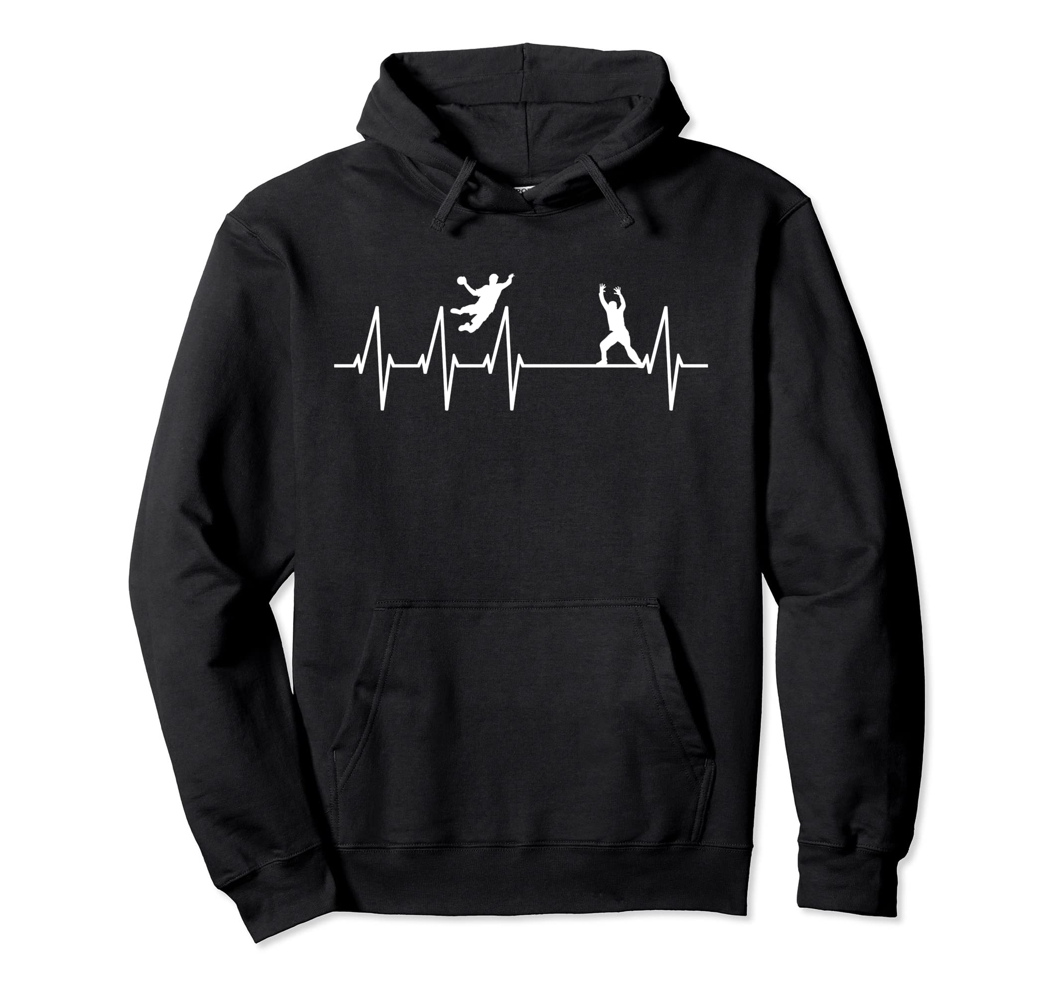 Handball Game Heartbeat Handball Hoodie - Streetwear Style for Adults - T-Shirt, Sweatshirt, Hoodie