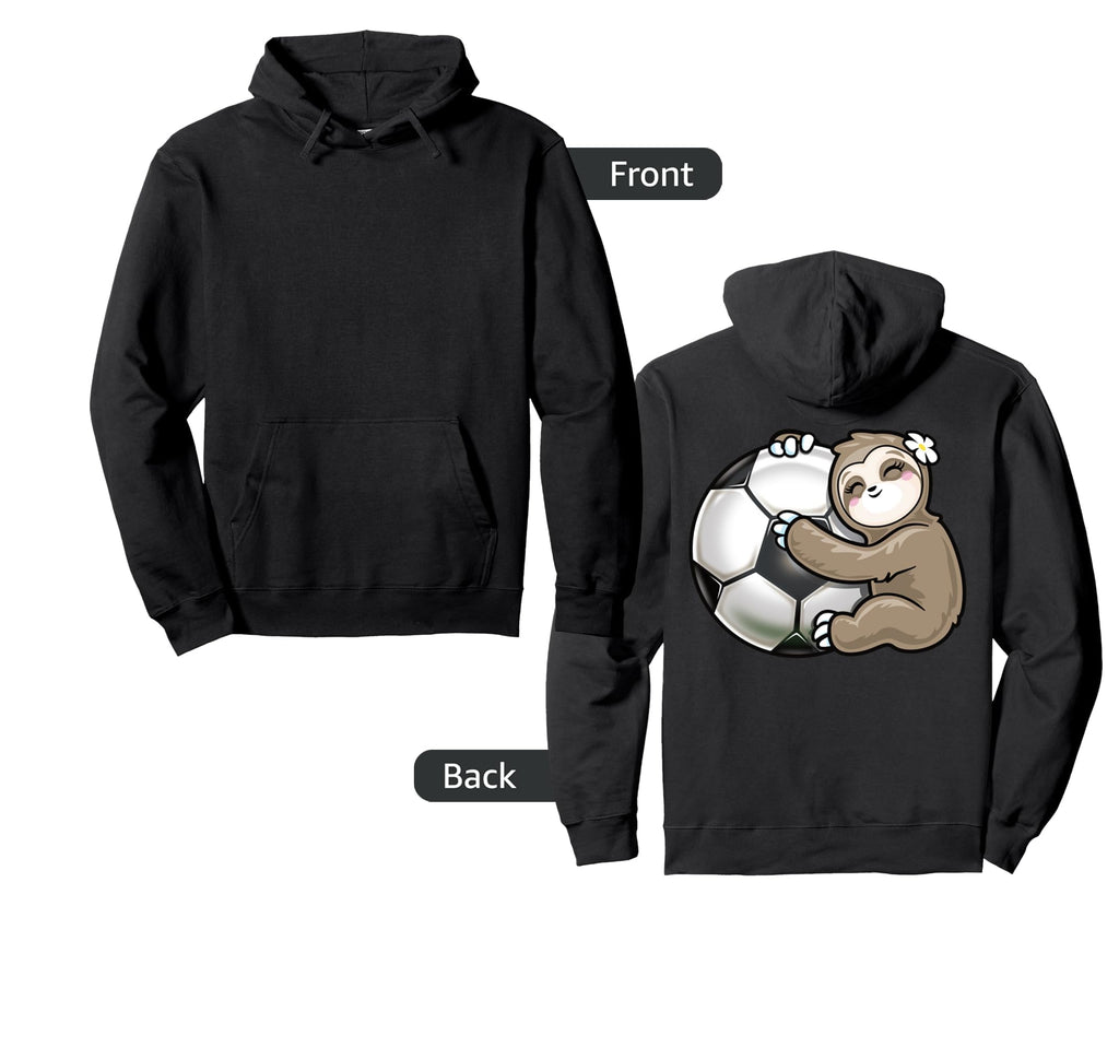 Soccer Sloth Hoodie - Graphic Print for Adults - T-Shirt, Sweatshirt, Hoodie