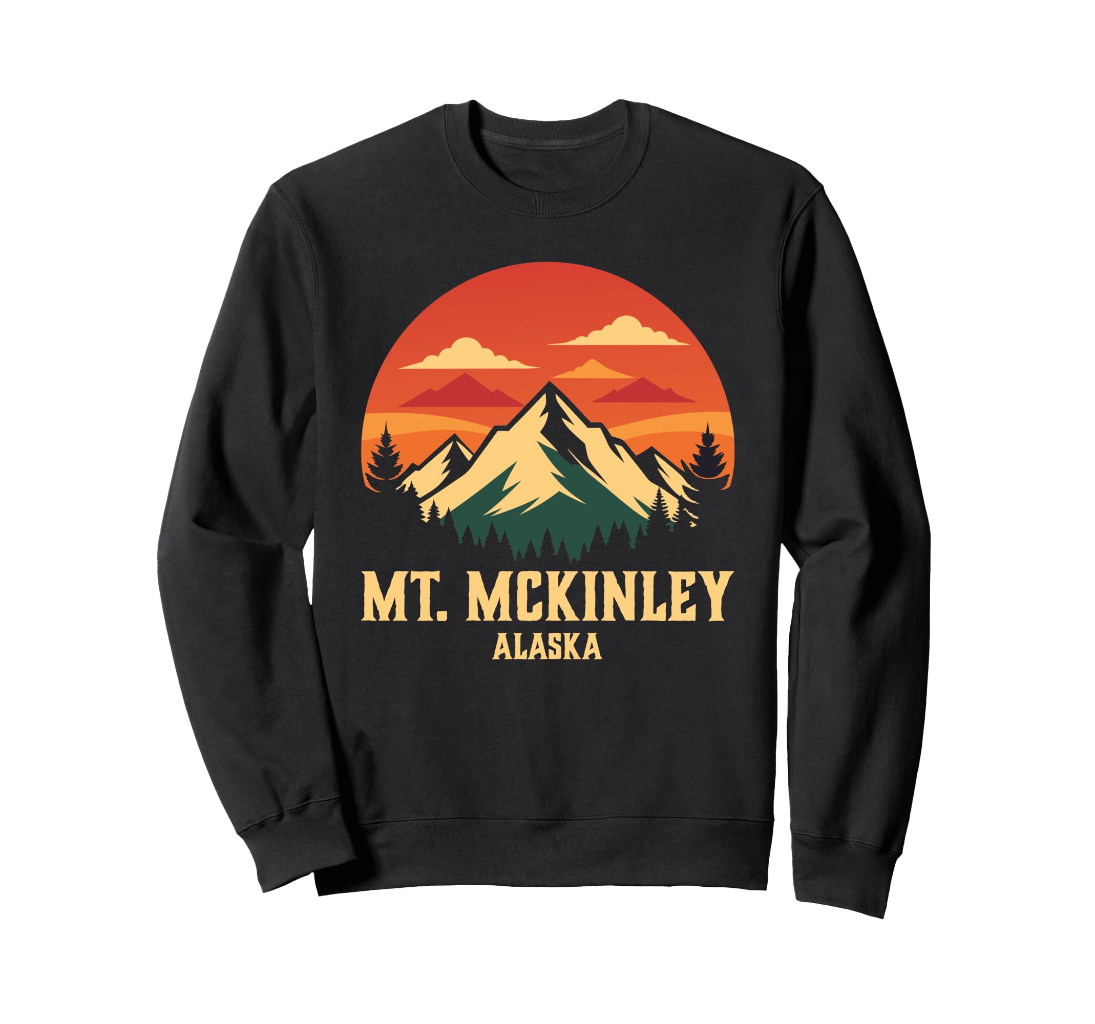 Mount Mckinley National Park Alaska Sweatshirt - Graphic Print Unisex - T-Shirt, Sweatshirt, Hoodie