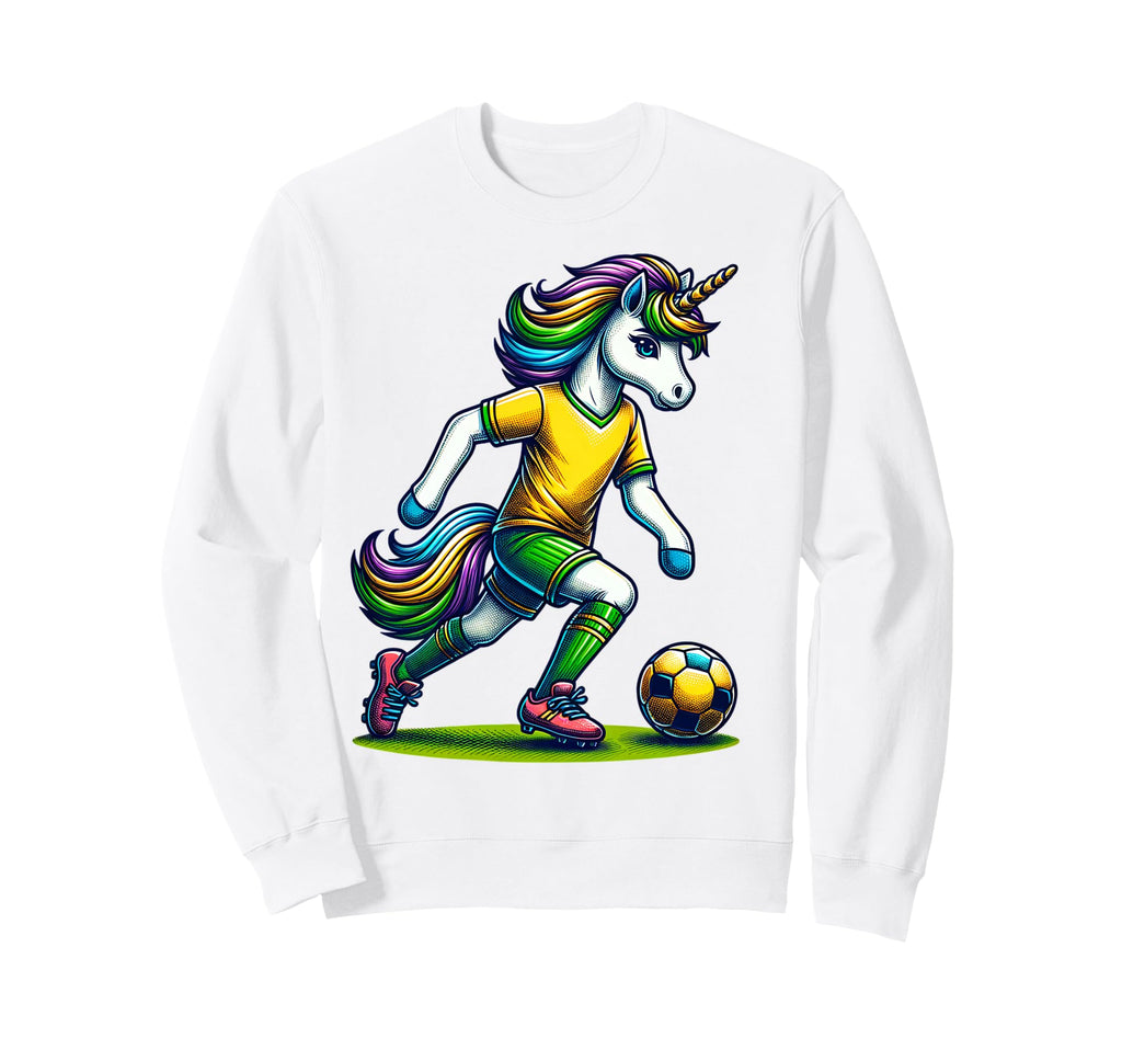 Footballer Unicorn Fans Soccer Team Sweatshirt - Graphic Print Men Women - T-Shirt, Sweatshirt, Hoodie