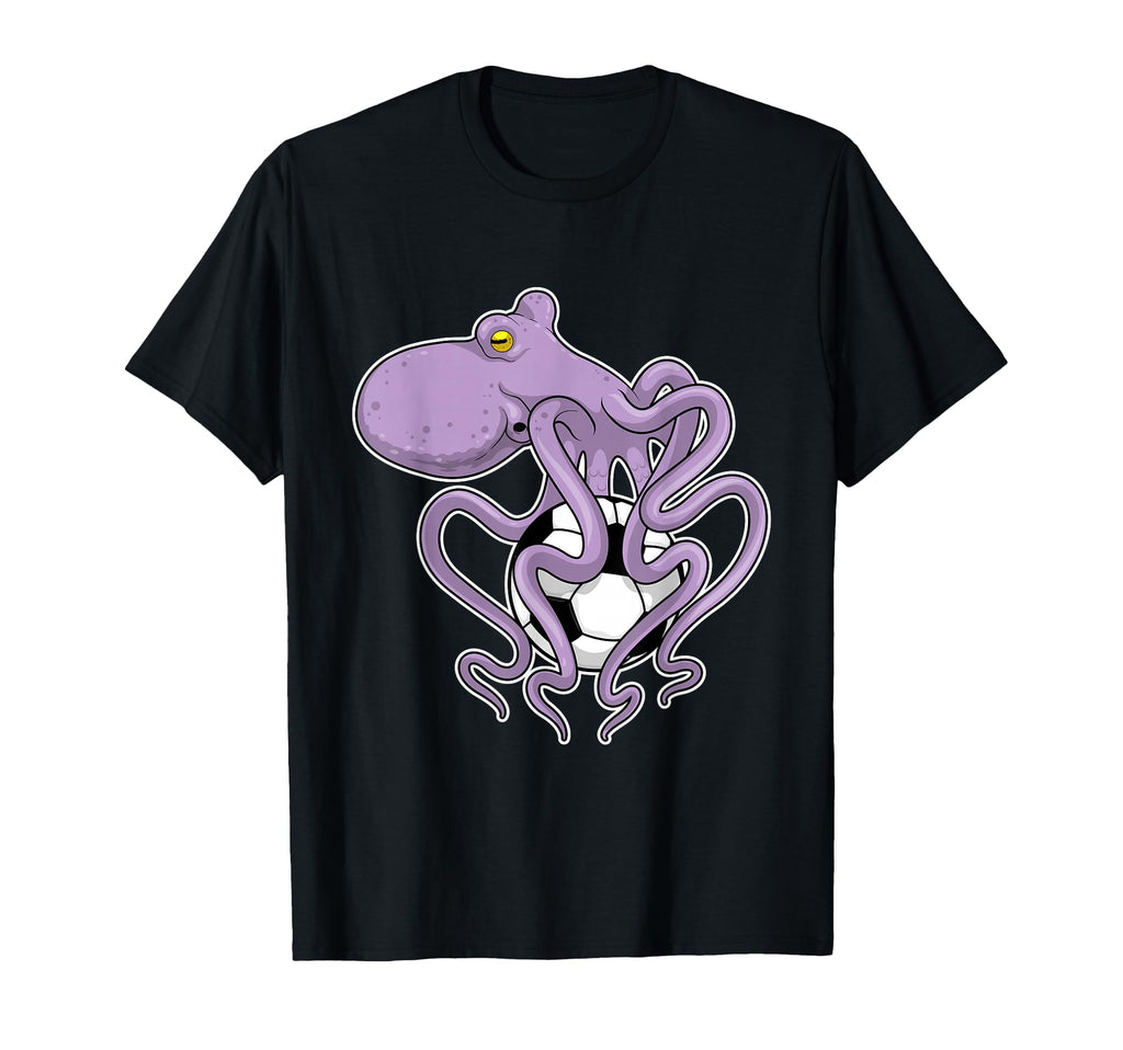 Octopus Soccer Player Soccer Sports T-Shirt - Minimalist Print Unisex - T-Shirt, Sweatshirt, Hoodie