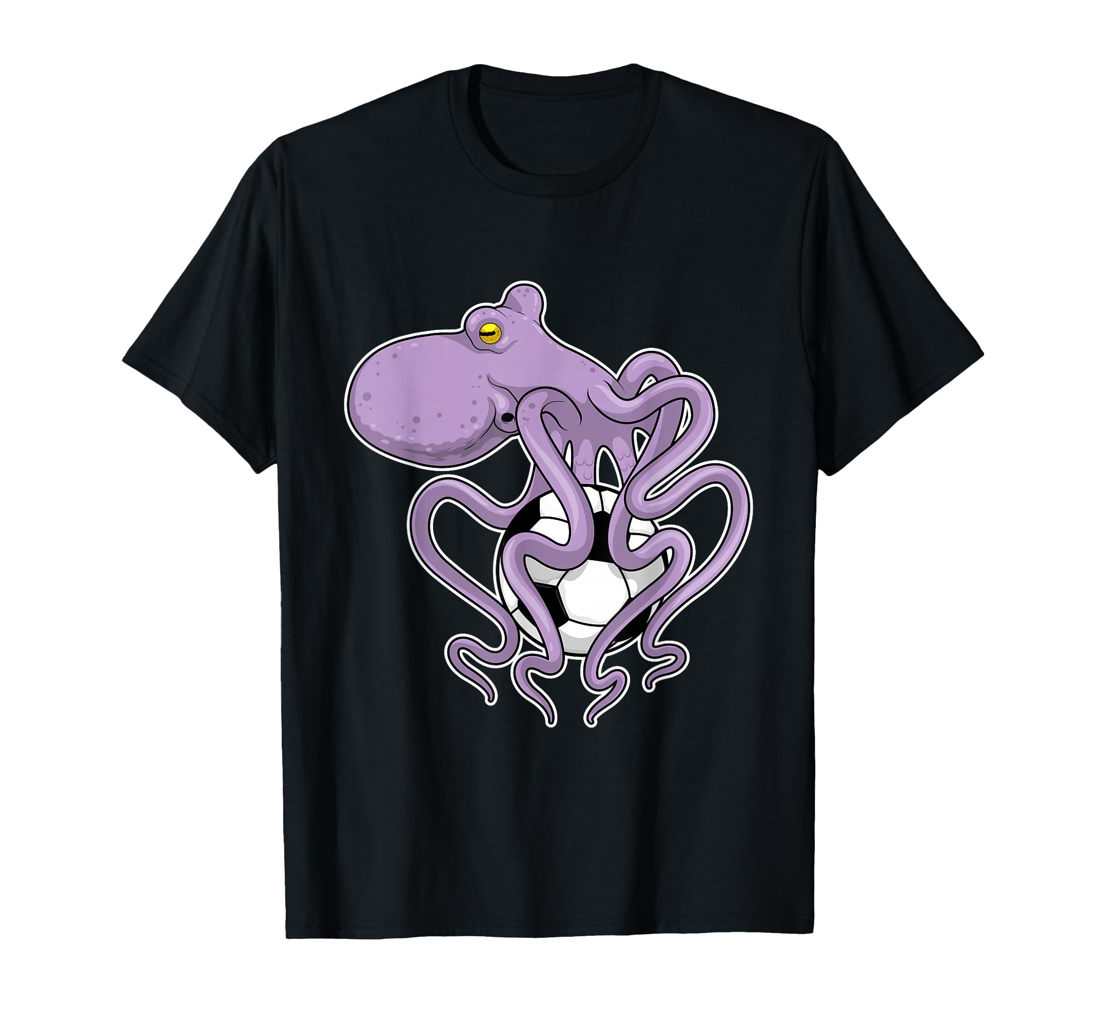 Octopus Soccer Player Soccer Sports T-Shirt - Minimalist Print Unisex - T-Shirt, Sweatshirt, Hoodie