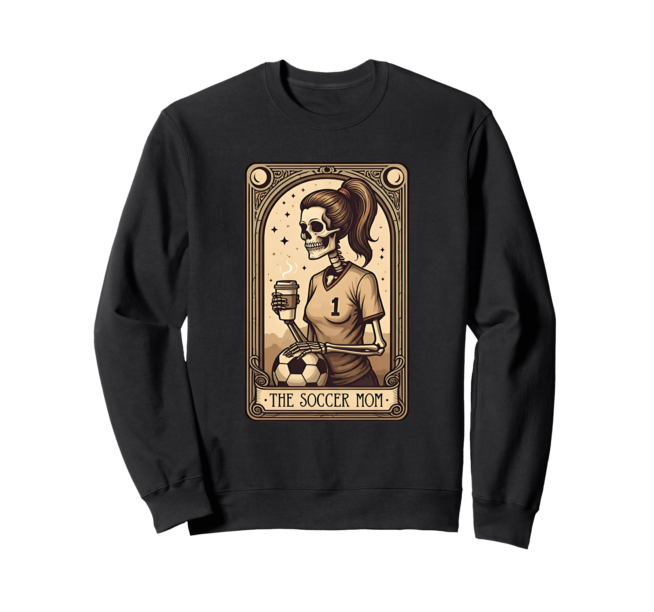 Funny Soccer Mom Tarot Card Sweatshirt - Casual Everyday Wear for Adults - T-Shirt, Sweatshirt, Hoodie