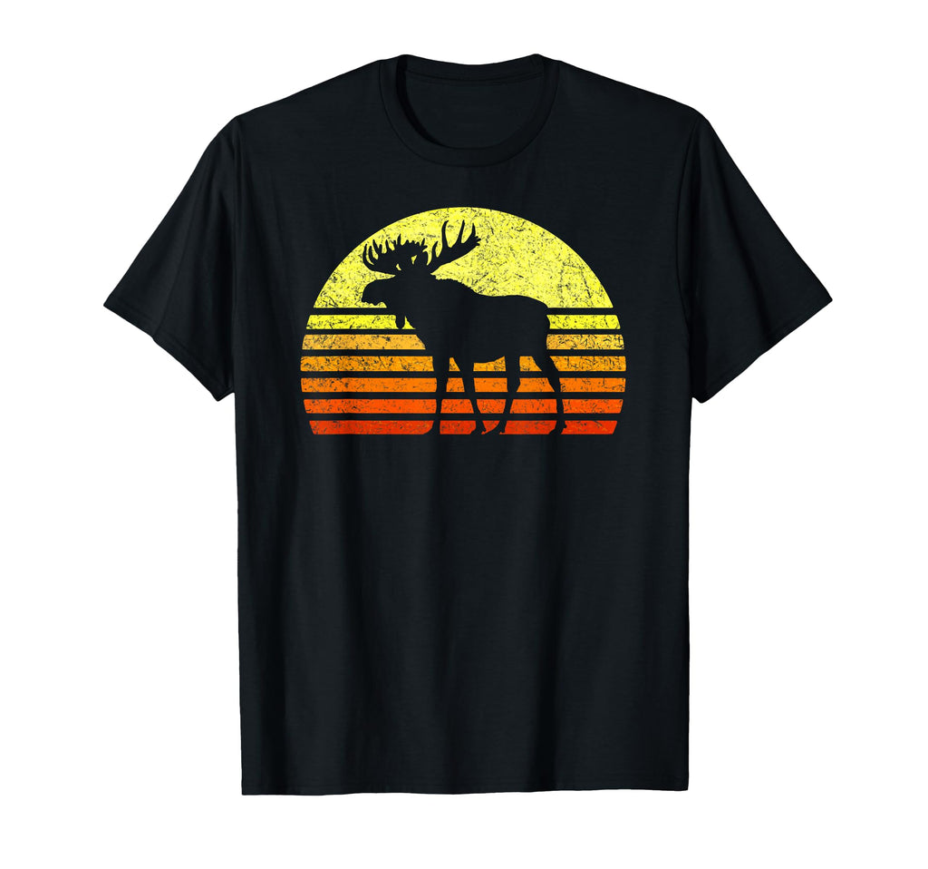 Eighties Sun Moose National Park T-Shirt - Custom Art Print Men Women - T-Shirt, Sweatshirt, Hoodie