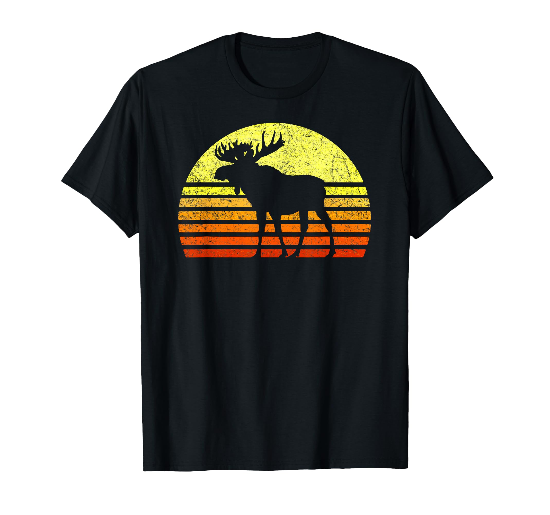 Eighties Sun Moose National Park T-Shirt - Custom Art Print Men Women - T-Shirt, Sweatshirt, Hoodie
