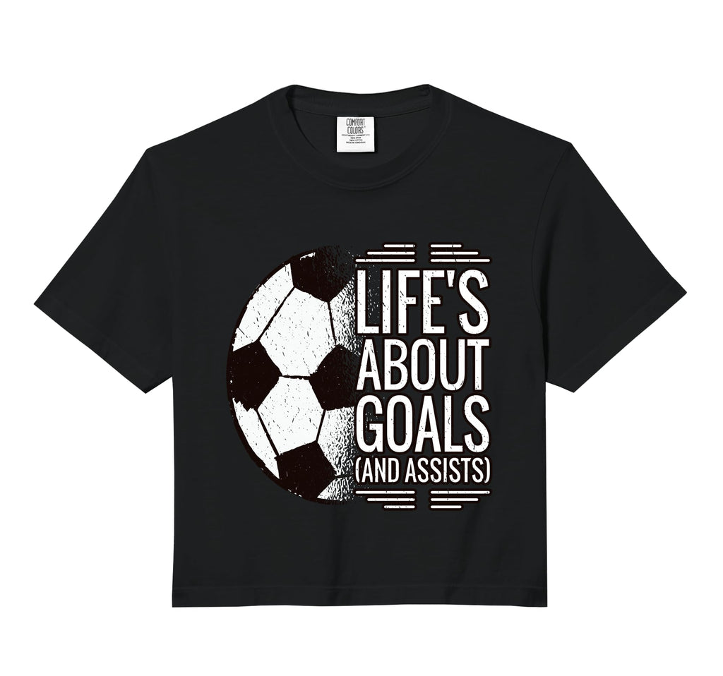 Soccer Lifes About Goals And Assists Hoodie - Custom Art Print Men Women - T-Shirt, Sweatshirt, Hoodie