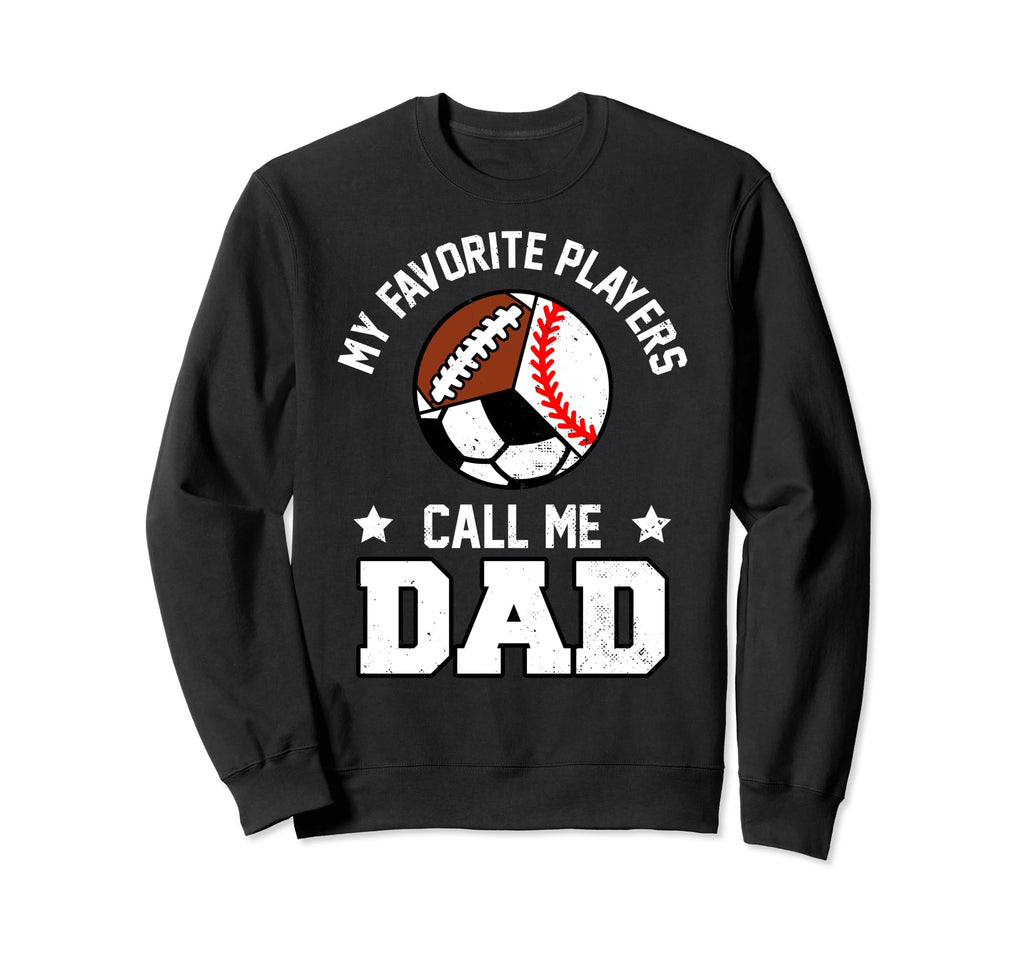 My Favorites Baseball Soccer Sweatshirt - Casual Everyday Wear for Adults - T-Shirt, Sweatshirt, Hoodie