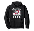 My Favorite Soccer Player Calls Me Papa Hoodie - Minimalist Print Unisex - T-Shirt, Sweatshirt, Hoodie
