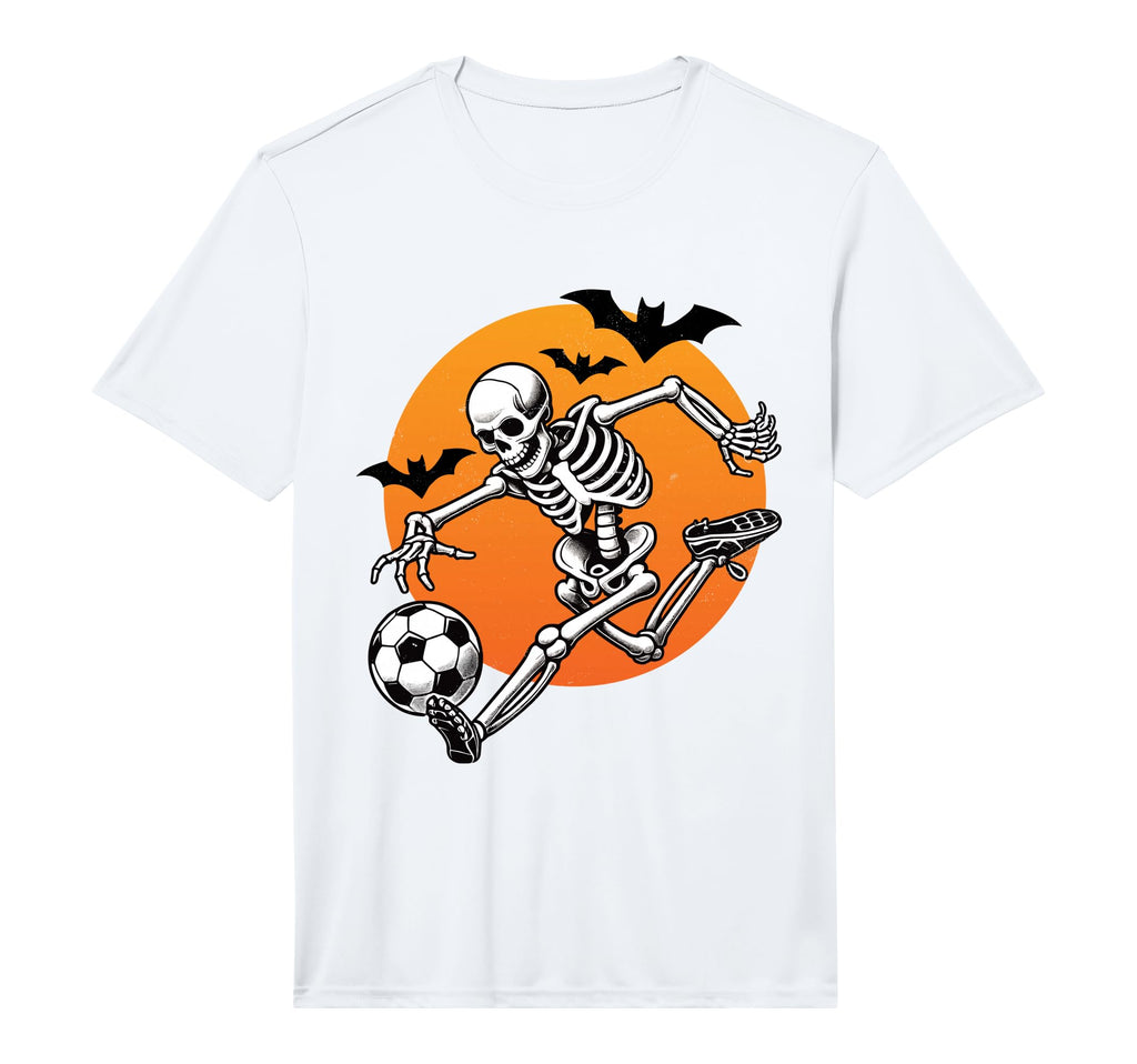 Skeleton Playing Soccer Player Fan T-Shirt - Streetwear Style Unisex - T-Shirt, Sweatshirt, Hoodie