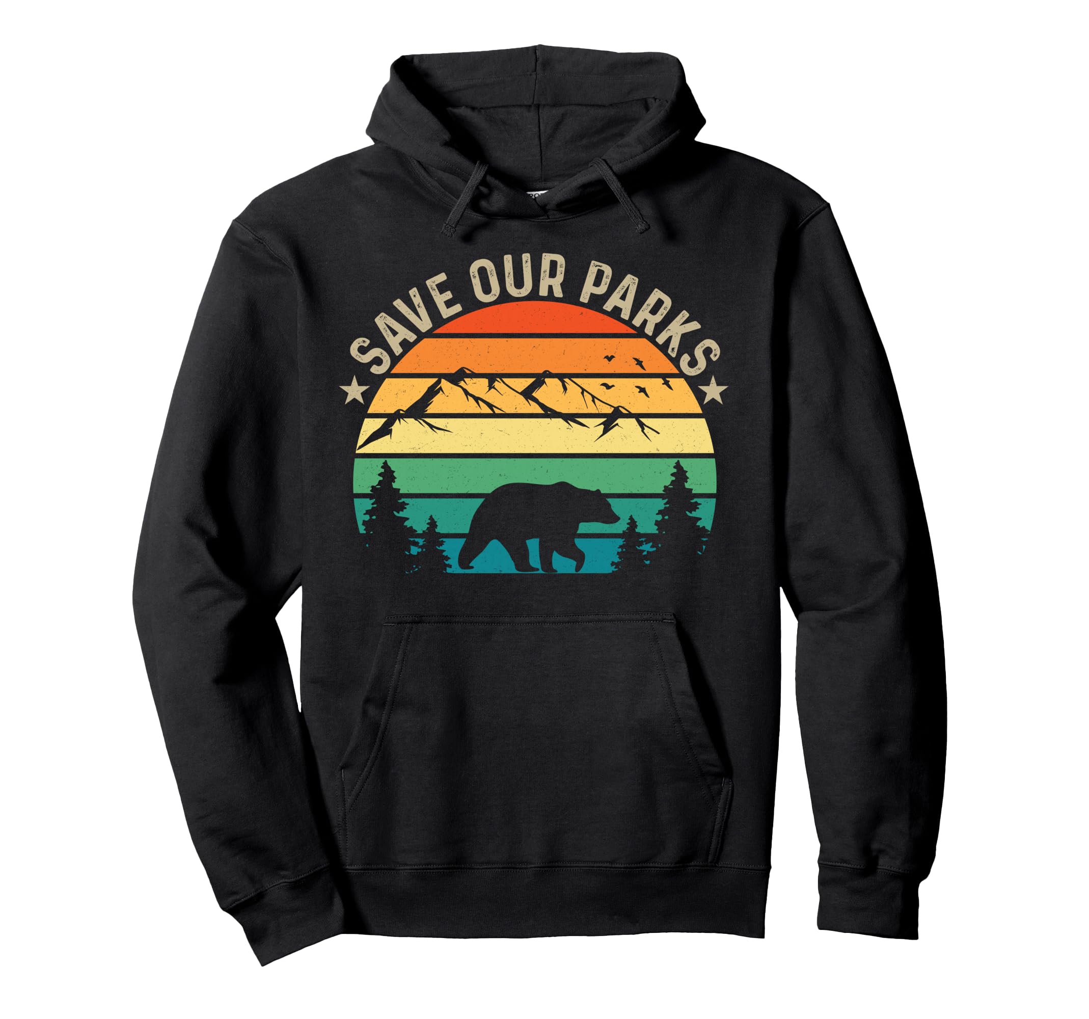 Save Our National Parks Hiking Hoodie - Custom Art Print for Adults - T-Shirt, Sweatshirt, Hoodie