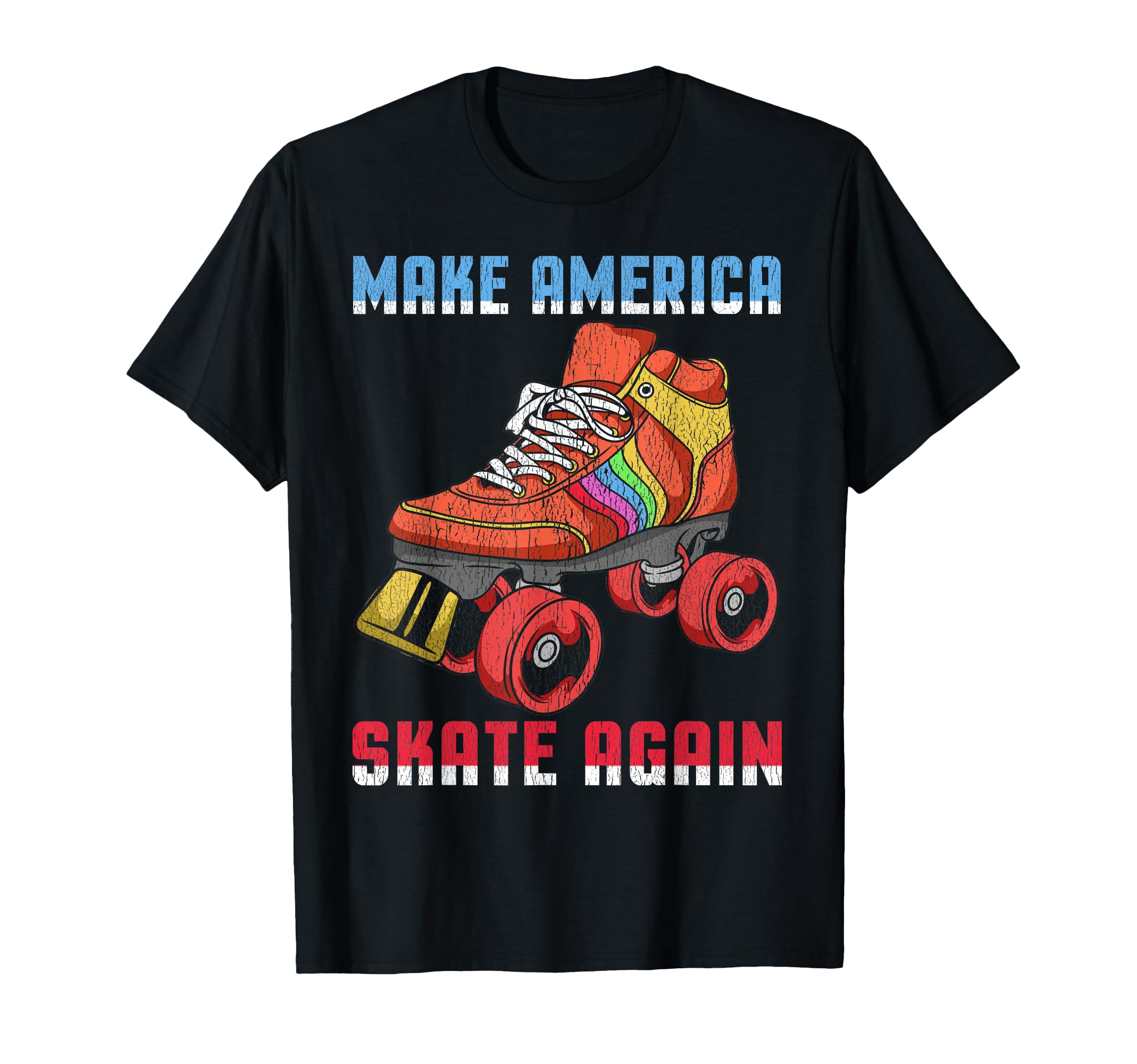 80S Rollerskates Roller Skating Disco T-Shirt - Graphic Print Unisex - T-Shirt, Sweatshirt, Hoodie