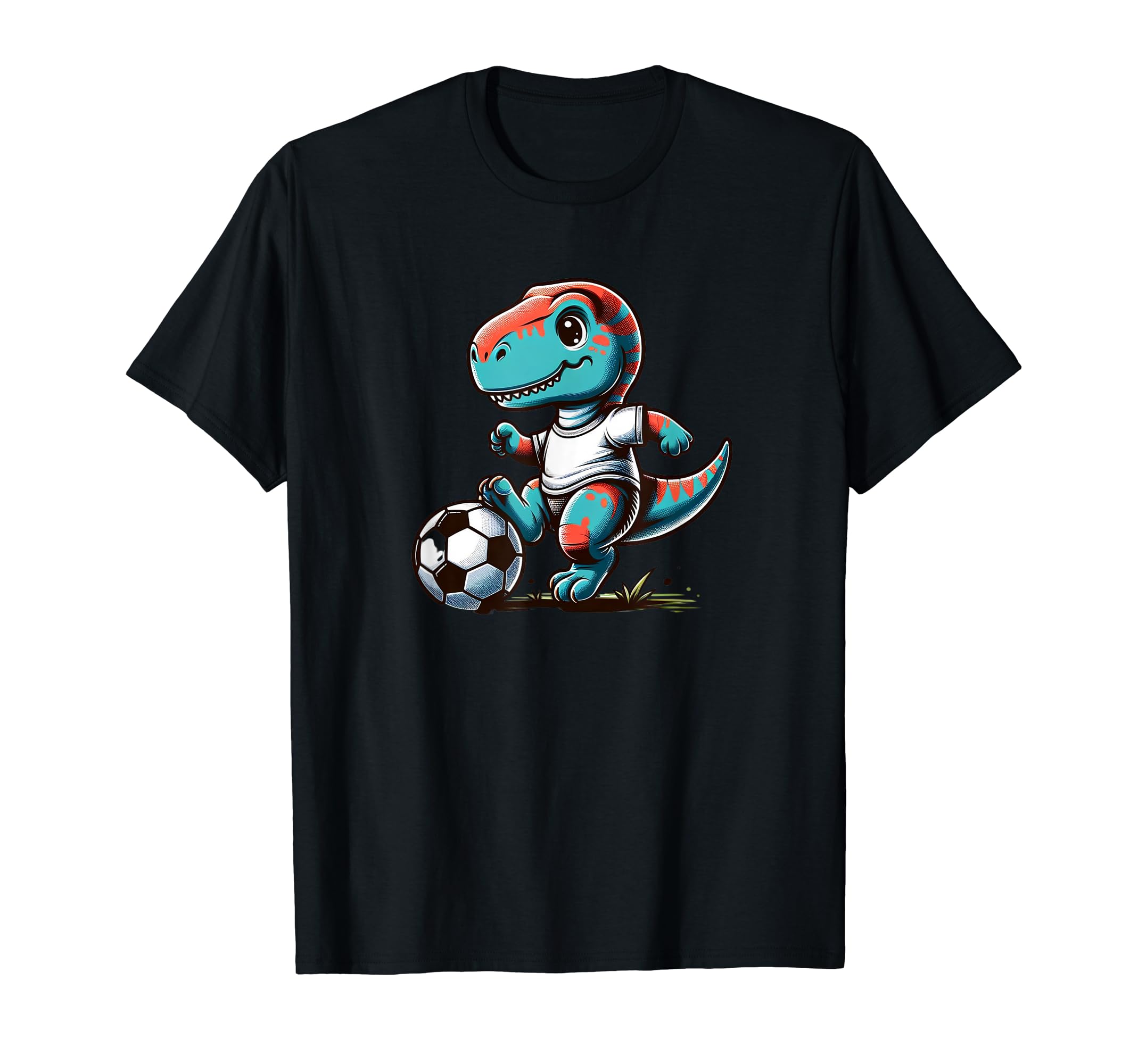 Funny T Rex Playing Soccer Fans T-Shirt - Trendy Graphic Men Women - T-Shirt, Sweatshirt, Hoodie