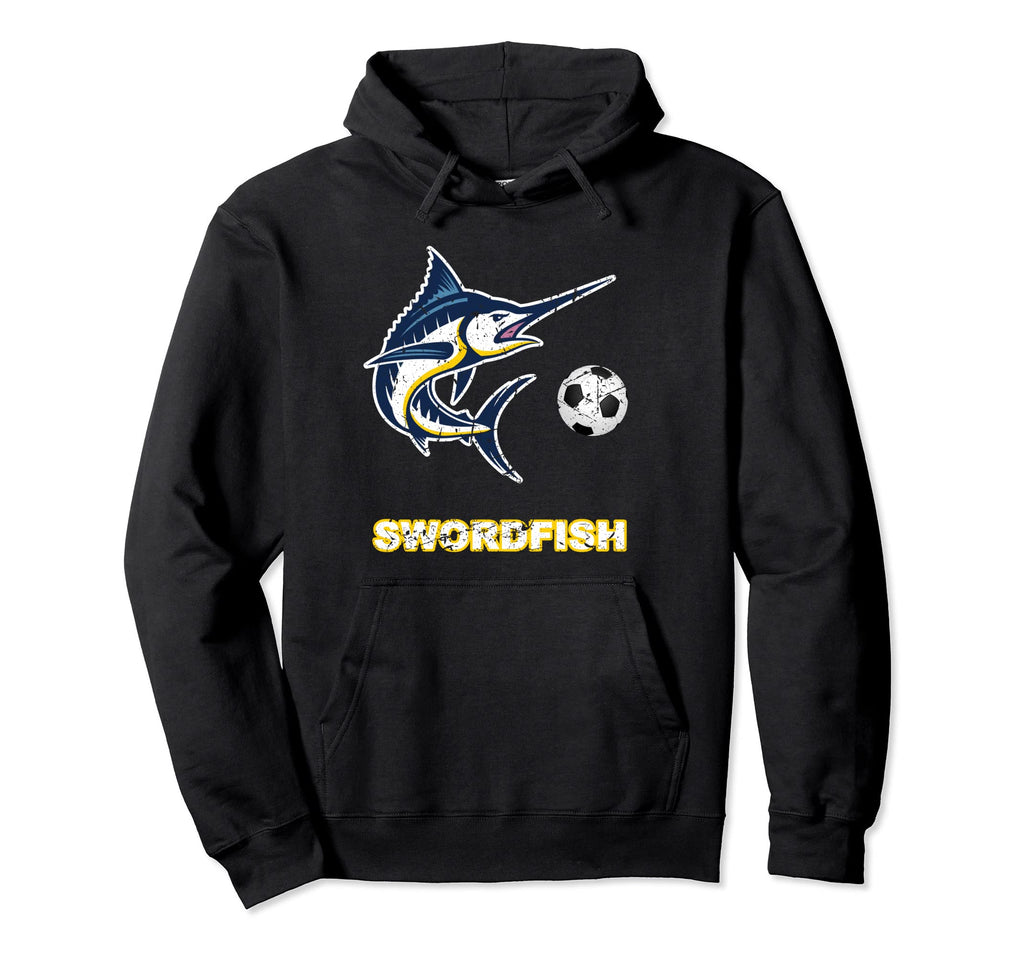 Swordfish Soccer Football Ball Sports Hoodie - Custom Art Print Unisex - T-Shirt, Sweatshirt, Hoodie