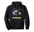 Swordfish Soccer Football Ball Sports Hoodie - Custom Art Print Unisex - T-Shirt, Sweatshirt, Hoodie