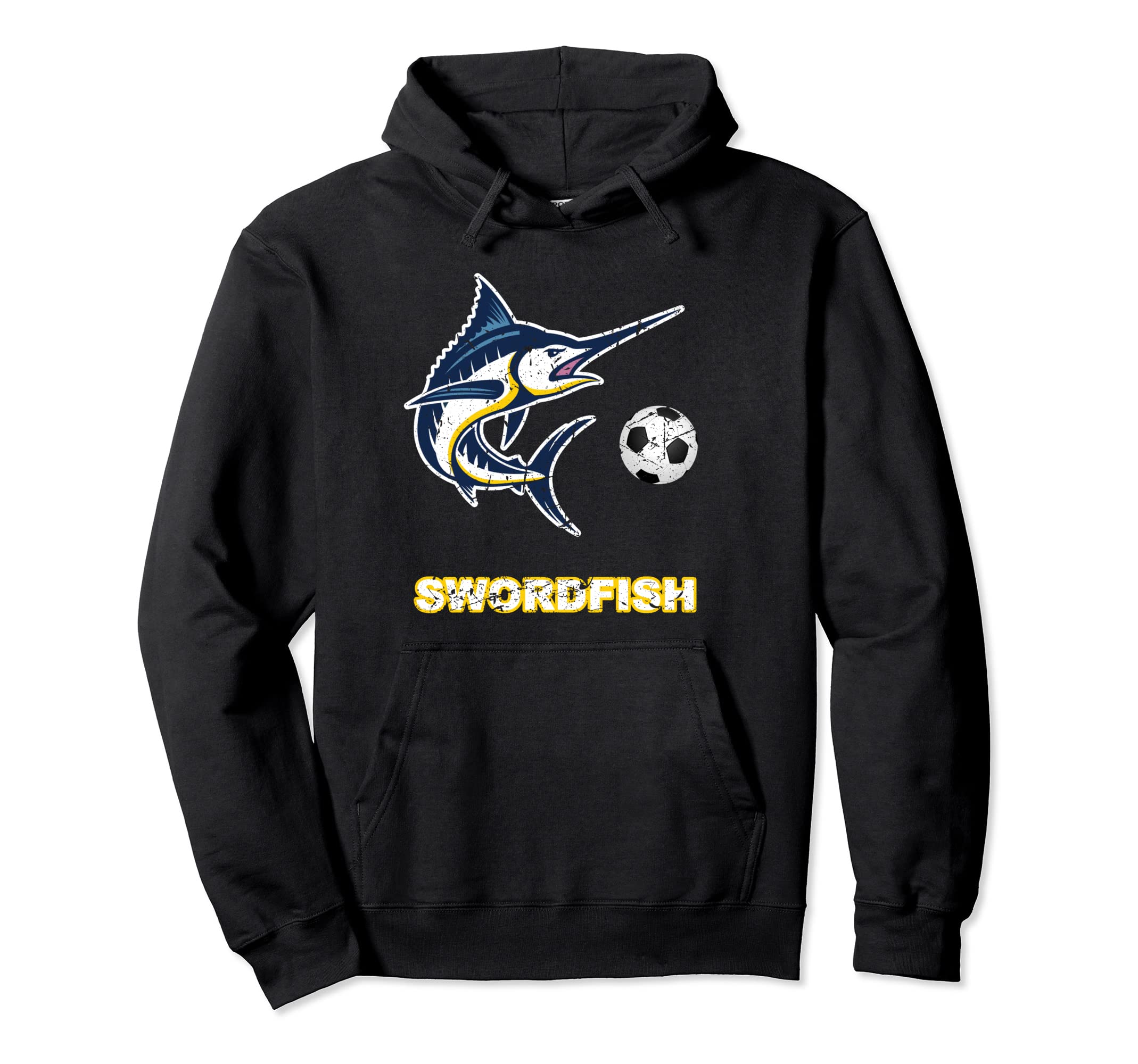 Swordfish Soccer Football Ball Sports Hoodie - Custom Art Print Unisex - T-Shirt, Sweatshirt, Hoodie