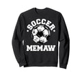 Soccer Memaw Soccer Ball Distressed Sweatshirt - Unique Graphic Men Women - T-Shirt, Sweatshirt, Hoodie