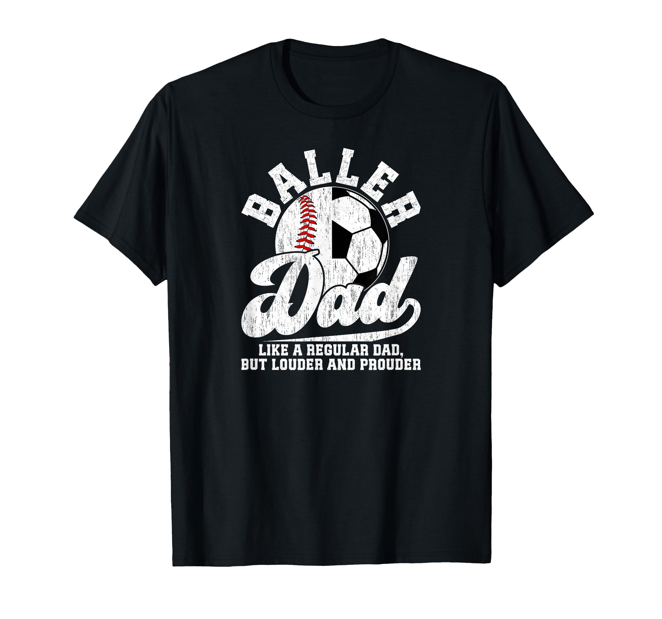 Baller Dad Definition Soccer Baseball T-Shirt - Trendy Graphic for Adults - T-Shirt, Sweatshirt, Hoodie