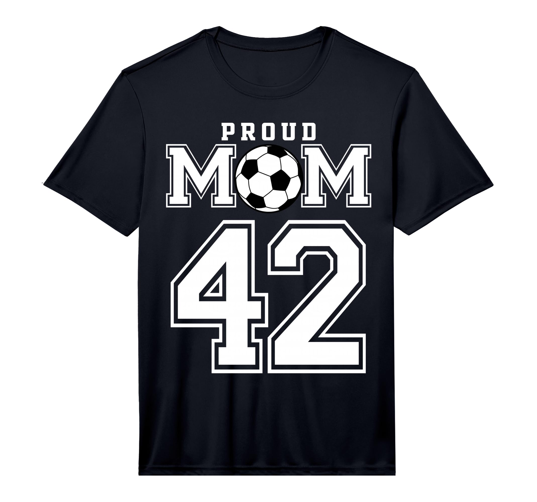 Number 42 Custom Proud Soccer T-Shirt - Fun Novelty Design for Adults - T-Shirt, Sweatshirt, Hoodie