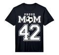 Number 42 Custom Proud Soccer T-Shirt - Aesthetic Graphic for Adults - T-Shirt, Sweatshirt, Hoodie