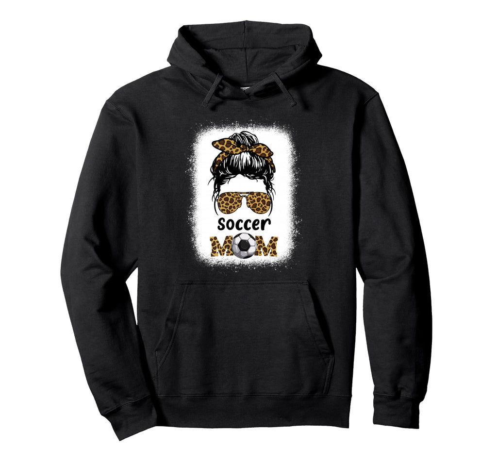 Soccer Mom Bleached Leopard Cheetah Hoodie - Trendy Graphic for Adults - T-Shirt, Sweatshirt, Hoodie