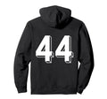 Number 44 Backside 80S 90S Team Hoodie - Casual Everyday Wear for Adults - T-Shirt, Sweatshirt, Hoodie