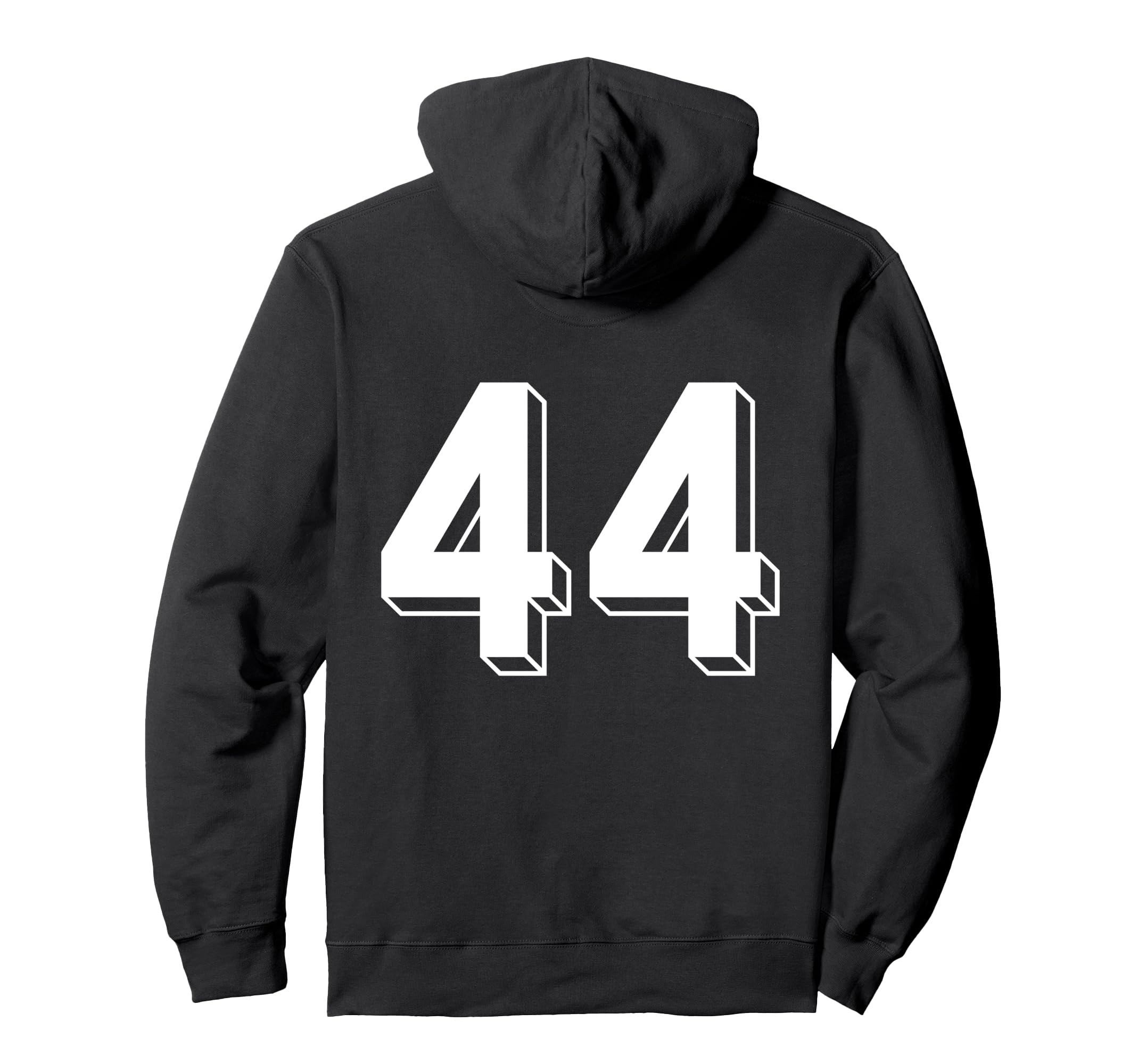 Number 44 Backside 80S 90S Team Hoodie - Casual Everyday Wear for Adults - T-Shirt, Sweatshirt, Hoodie