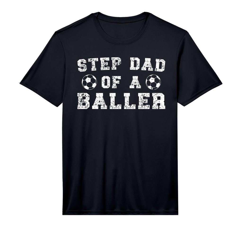 Mens Soccer Step Dad Baller Soccer T-Shirt - Casual Everyday Wear Unisex - T-Shirt, Sweatshirt, Hoodie