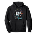 Wheelchair Cassette Player Music Tape Hoodie - Fun Novelty Design Unisex - T-Shirt, Sweatshirt, Hoodie