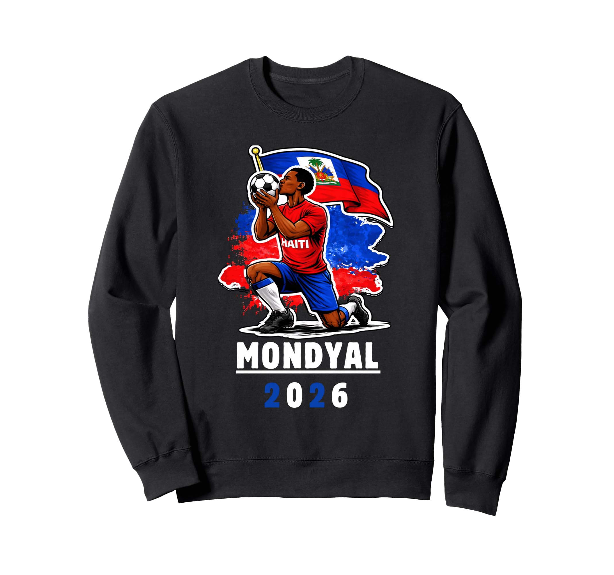Haiti Soccer 2026 Haitian World Sweatshirt - Novelty Apparel for Adults - T-Shirt, Sweatshirt, Hoodie