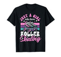 Roller Skating Skate 1970S Just Who T-Shirt - Trendy Graphic for Adults - T-Shirt, Sweatshirt, Hoodie